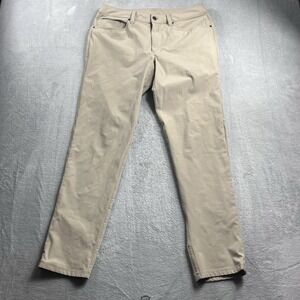 Lululemon Pants Mens 34x30 Beige ABC Slim Fit Commission Warpstreme LM5972S
